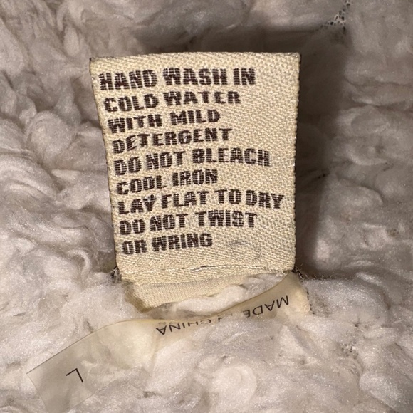 Escio Black/Gray Hooded Vest with Sparkle Sequins and Cream Sherpa Like Lining - Picture 9 of 9